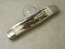 Kissing Crane Robt Klaas Solingen Germany NKCA 1980 Stag Stockman Knife