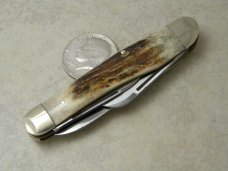 Kissing Crane Robt Klaas Solingen Germany NKCA 1980 Stag Stockman Knife