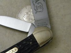 Rodgers Wostenholm England 1978 NKCA Club Knife Bone 3 Blade Canoe