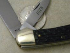 Rodgers Wostenholm England 1978 NKCA Club Knife Bone 3 Blade Canoe