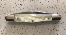 ANTIQUE/VINTAGE CASE TESTED XX  YELLOW MOTHER OF PEARL WHITTLER POCKET KNIFE 