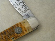 Case USA 1989 NKCA Club Knife ROG 62070 SS Rogers Bone Large Sleeveboard Case USA 1989 NKCA Club Knife ROG 62070 SS Rogers Bone Large Sleeveboard