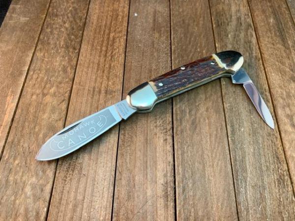 A.G. Russell Mohawk Canoe Beautiful Stag Made in 1969 A.G. Russell Mohawk Canoe Beautiful Stag Made in 1969