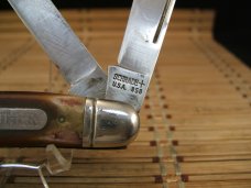 SCHRADE USA OLD TIMER 858 LUMBERJACK STOCKMAN VINT. LARGE TRIPLE BLADE FOLDING POCKET KNIFE & SHEATH SCHRADE USA OLD TIMER 858 LUMBERJACK STOCKMAN VINT. LARGE TRIPLE BLADE FOLDING POCKET KNIFE & SHEATH