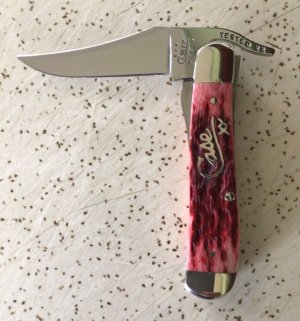 CASE XX USA BONE 2003 #61953 L RUSSLOCK TESTED XX POCKET KNIFE/ NOS/ “MINT to THE BONE “