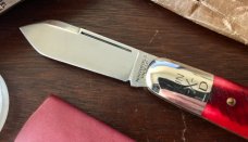 Great Eastern Cutlery Northfield #252117 Little Jack, Blood Red Saw Cut Bone Handle, New (GEC 25) Great Eastern Cutlery Northfield #252117 Little Jack, Blood Red Saw Cut Bone Handle, New (GEC 25)