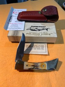 CASE XX USA,1980 10 dot 5159L SSP STAG HAMMERHEAD LOCKBACK KNIFE CASE XX USA,1980 10 dot 5159L SSP STAG HAMMERHEAD LOCKBACK KNIFE