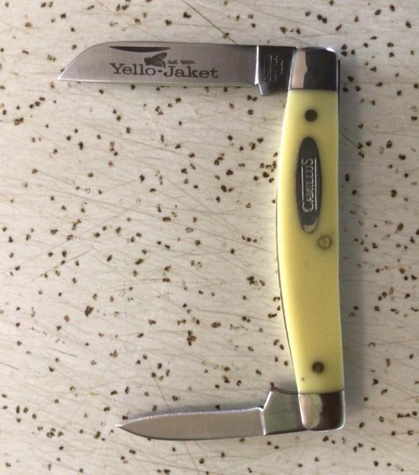 VINTAGE CAMILLUS USA #709 YELLO-JAKET POCKET KNIFE/NOS/ BEAUTIFUL. PIECE VINTAGE CAMILLUS USA #709 YELLO-JAKET POCKET KNIFE/NOS/ BEAUTIFUL. PIECE