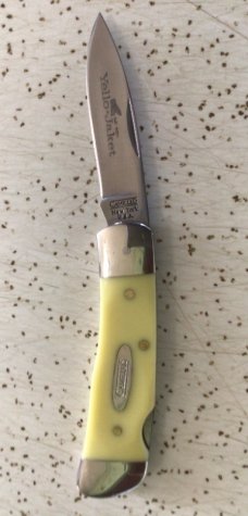 VINTAGE CAMILLUS USA #715 YELLO-JACKET LOCKBACK POCKET KNIFE/NOS/ “SWEET “ VINTAGE CAMILLUS USA #715 YELLO-JACKET LOCKBACK POCKET KNIFE/NOS/ “SWEET “