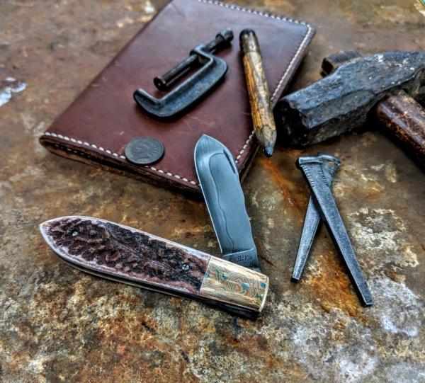 Excelsior Knife Company - Spitfire Jack - Genuine Stag Handles -1 - Custom by Chuck Hawes - NEW
