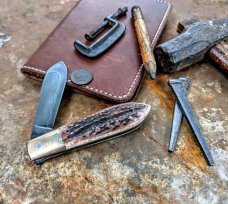 Excelsior Knife Company - Spitfire Jack - Genuine Stag Handles -1 - Custom by Chuck Hawes - NEW