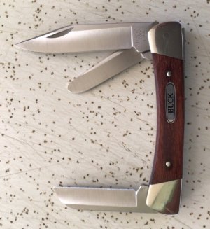 VINTAGE BUCK USA 710V 1989 BRONCO STOCKMAN POCKET KNIFE/ SWEET PIECE 
