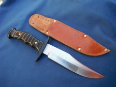 Alce 7" fixed blade knife with leather sheath, made in Spain Alce 7" fixed blade knife with leather sheath, made in Spain
