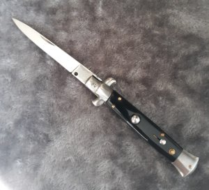 Vintage 80's Edge Co. Italy 9" Black Acrylic NOS!