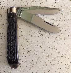 VINTAGE BONE WINCHESTER USA 1989 #29041/2 TRAPPER POCKET KNIFE/NOS/ and GORGEOUS 