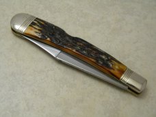 Winchester Trademark USA 1989 Stag 1950 Banana Lockback Knife NIB Winchester Trademark USA 1989 Stag 1950 Banana Lockback Knife NIB