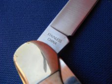 NOS/NIB Pine Knot Brand Copperhead Pocket Knife Brown Jigged Bone. New in Box NOS/NIB Pine Knot Brand Copperhead Pocket Knife Brown Jigged Bone. New in Box