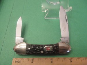 RobI Klaas Kissing Crane Brown Bone Mini Canoe # 2929XV