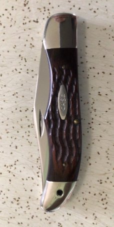 VINTAGE CASE XX 1978 #6165 SAB FOLDING POCKET/HUNTING KNIFE / 43 year old KNIFE is MINT VINTAGE CASE XX 1978 #6165 SAB FOLDING POCKET/HUNTING KNIFE / 43 year old KNIFE is MINT