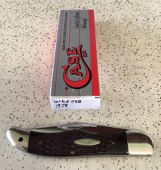 VINTAGE CASE XX 1978 #6165 SAB FOLDING POCKET/HUNTING KNIFE / 43 year old KNIFE is MINT VINTAGE CASE XX 1978 #6165 SAB FOLDING POCKET/HUNTING KNIFE / 43 year old KNIFE is MINT
