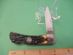 Camillus Staglon Handle Folding Lock Back 
