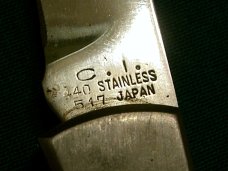 VINTAGE SPORTSTER CI 517 JAPAN BAREHEAD FOLDING POCKET KNIFE KNIVES OLD
