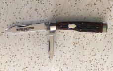 VINTAGE BONE WINCHESTER USA 1988 #2851 “BABY GUNSTOCK” POCKET KNIFE/NOS/ “SWEET BONES “ VINTAGE BONE WINCHESTER USA 1988 #2851 “BABY GUNSTOCK” POCKET KNIFE/NOS/ “SWEET BONES “