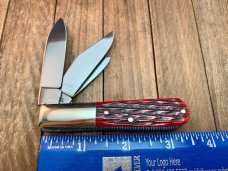 Henckels 3 Blade Barlow Red Rope Jigged Bone Made by Boker in Solingen Germany Henckels 3 Blade Barlow Red Rope Jigged Bone Made by Boker in Solingen Germany