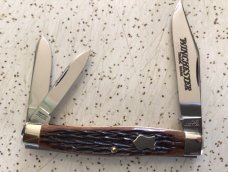 VINTAGE BONE WINCHESTER USA 1991 #3907 WHITTLER POCKET KNIFE