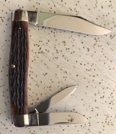 VINTAGE BONE WINCHESTER USA 1991 #3907 WHITTLER POCKET KNIFE