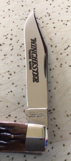 VINTAGE BONE WINCHESTER USA 1991 #3907 WHITTLER POCKET KNIFE