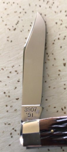 VINTAGE BONE WINCHESTER USA 1991 #3907 WHITTLER POCKET KNIFE