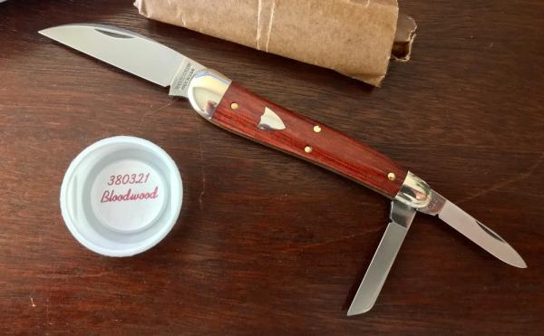 Great Eastern Cutlery Tidioute 380321 English Whittler, Bloodwood Handle, New (GEC 38) 