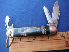 Vintage  Hammer Brand  Hopalong Cassidy Folding Pocket Knife 3 blades