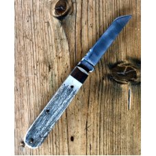 A Wright & Son Small Lambsfoot Pocket Knife w/Stag Scales, Filed Back Spring and Lambsfoot Blade. A Wright & Son Small Lambsfoot Pocket Knife w/Stag Scales, Filed Back Spring and Lambsfoot Blade.