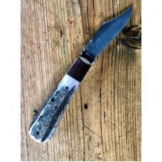 A Wright & Son Traditional Barlow Knife with Stag Scales, Filed Back Spring and Clip Blade A Wright & Son Traditional Barlow Knife with Stag Scales, Filed Back Spring and Clip Blade
