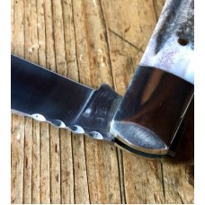 A Wright & Son Traditional Barlow Knife with Stag Scales, Filed Back Spring and Clip Blade A Wright & Son Traditional Barlow Knife with Stag Scales, Filed Back Spring and Clip Blade