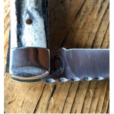 A Wright & Son Large Lambsfoot Pocket Knife w/Stag Scales, Filed Back Spring and Lambsfoot Blade A Wright & Son Large Lambsfoot Pocket Knife w/Stag Scales, Filed Back Spring and Lambsfoot Blade