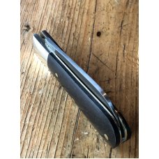 A Wright & Son Traditional Barlow Knife with Ebony Scales and Wharncliffe Blade A Wright & Son Traditional Barlow Knife with Ebony Scales and Wharncliffe Blade