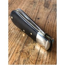 A Wright & Son Traditional Barlow Knife with Ebony Scales and Wharncliffe Blade A Wright & Son Traditional Barlow Knife with Ebony Scales and Wharncliffe Blade
