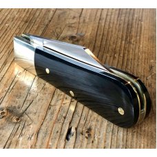 A Wright & Son Traditional Barlow Knife in Buffalo Horn Scales and Clip Blade A Wright & Son Traditional Barlow Knife in Buffalo Horn Scales and Clip Blade