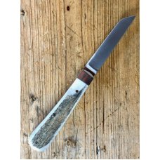 A Wright & Son Large Lambsfoot Knife with Stag Scales and Lambsfoot Blade A Wright & Son Large Lambsfoot Knife with Stag Scales and Lambsfoot Blade