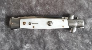 Vintage 1980's Edge Co. Italy Pearlex stiletto NOS/mint