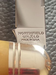 GEC Northfeild UN-X-LD 620220 Ripe Banana Camel Bone With Fluted Bolsters & Two Blades New In Tube GEC Northfeild UN-X-LD 620220 Ripe Banana Camel Bone With Fluted Bolsters & Two Blades New In Tube