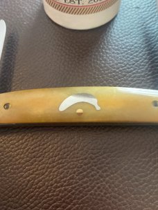 GEC Northfeild UN-X-LD 620220 Ripe Banana Camel Bone With Fluted Bolsters & Two Blades New In Tube GEC Northfeild UN-X-LD 620220 Ripe Banana Camel Bone With Fluted Bolsters & Two Blades New In Tube