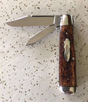ANTIQUE/VINTAGE BONE CASE TESTED XX  JACK KNIFE / SWEET 2 THE BONE BROTHER 