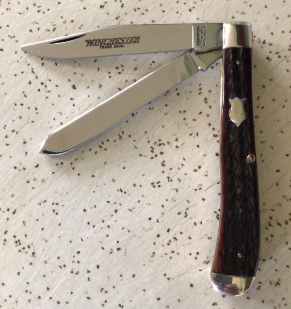 VINTAGE BONE WINCHESTER 1987 #2904 SLIMLINE TRAPPER POCKET KNIFE/NOS/ SWEET PIECE” VINTAGE BONE WINCHESTER 1987 #2904 SLIMLINE TRAPPER POCKET KNIFE/NOS/ SWEET PIECE”