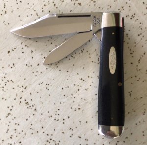 VINTAGE CASE XX 1940-1964 ( NO TANG #’s = PRE 1950 ) SMOOTH/SLICK BLACK JACK KNIFE/ BEAUTIFUL KNIFE 