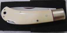 Vintage A.G. RUSSELL Smooth Bone Lock Back Folding Knife ATS-34 JAPAN MADE Vintage A.G. RUSSELL Smooth Bone Lock Back Folding Knife ATS-34 JAPAN MADE
