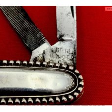 Vintage EMPIRE WINSTED Sterling Silver Splitback Whittler Folding Pocket Knife c.1856-1930 Vintage EMPIRE WINSTED Sterling Silver Splitback Whittler Folding Pocket Knife c.1856-1930